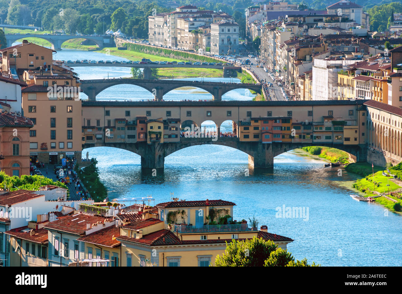 River Arno Florenz Italien Stockfoto