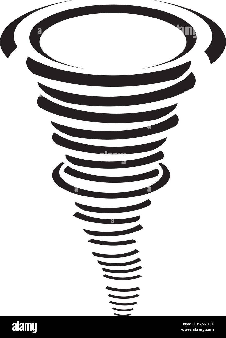 Tornado Symbol logo Vector Illustration Design Stock Vektor