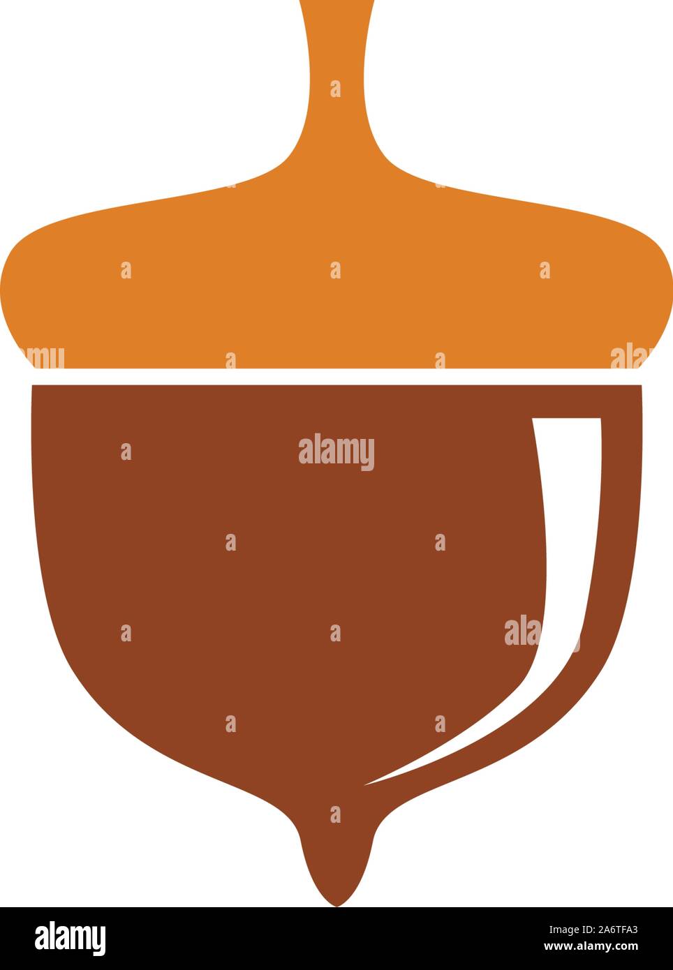 Acorn Eiche logo Abbildung: Vektor Stock Vektor