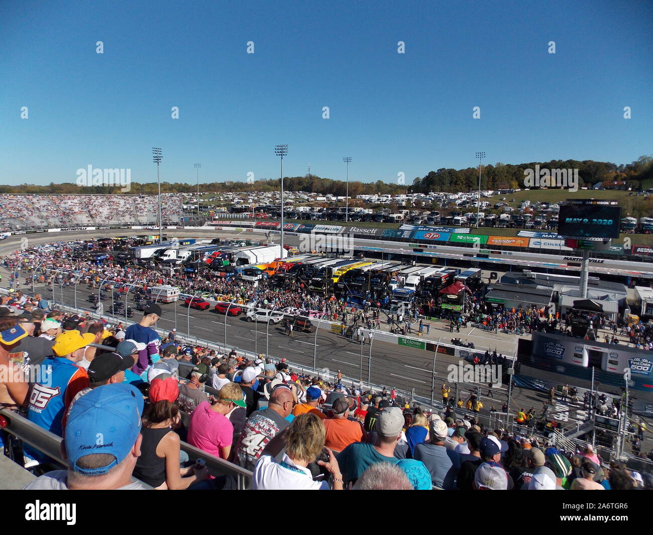 Nascar Stock Car Rennen in Martinsville Speedway Virginia Stockfoto