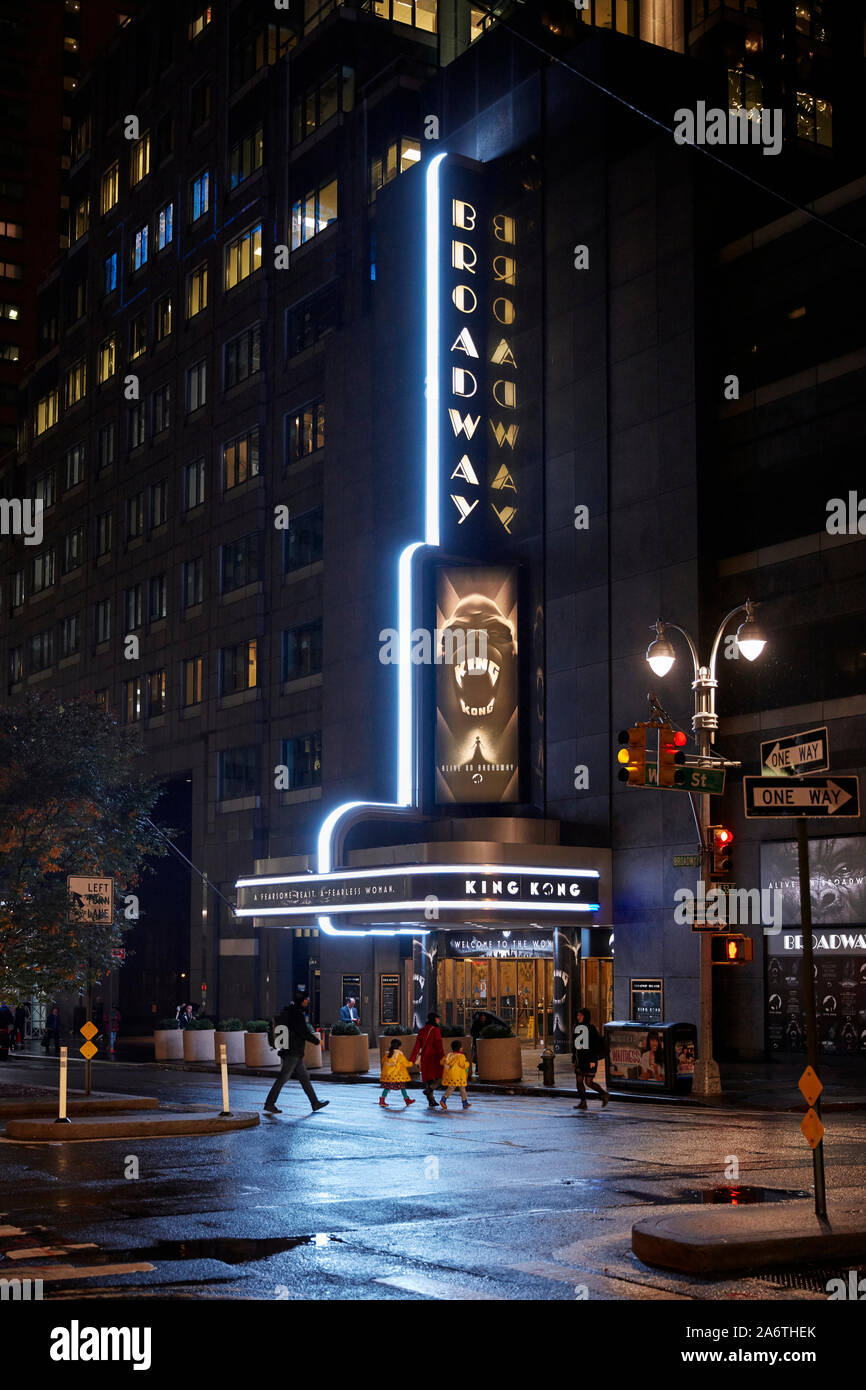 King Kong Musical am Broadway Theatre, New York, USA. Stockfoto