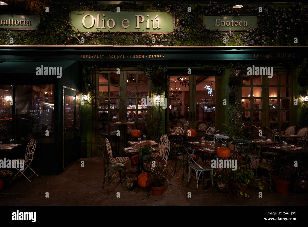 Feine italienische Speisen in New York City. Stockfoto