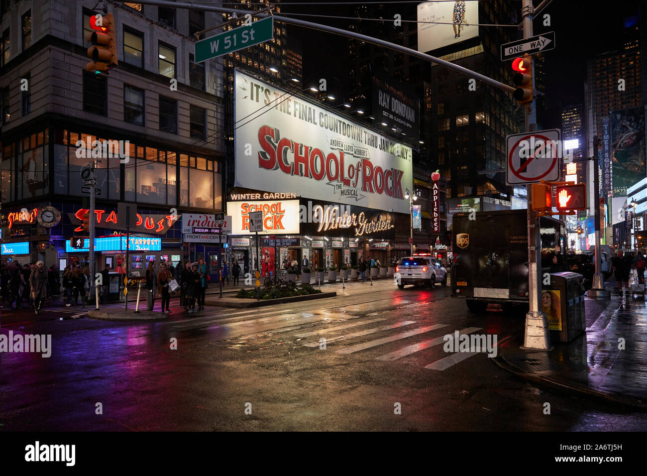 School of Rock Musical, Broadway, New York City, USA Stockfoto