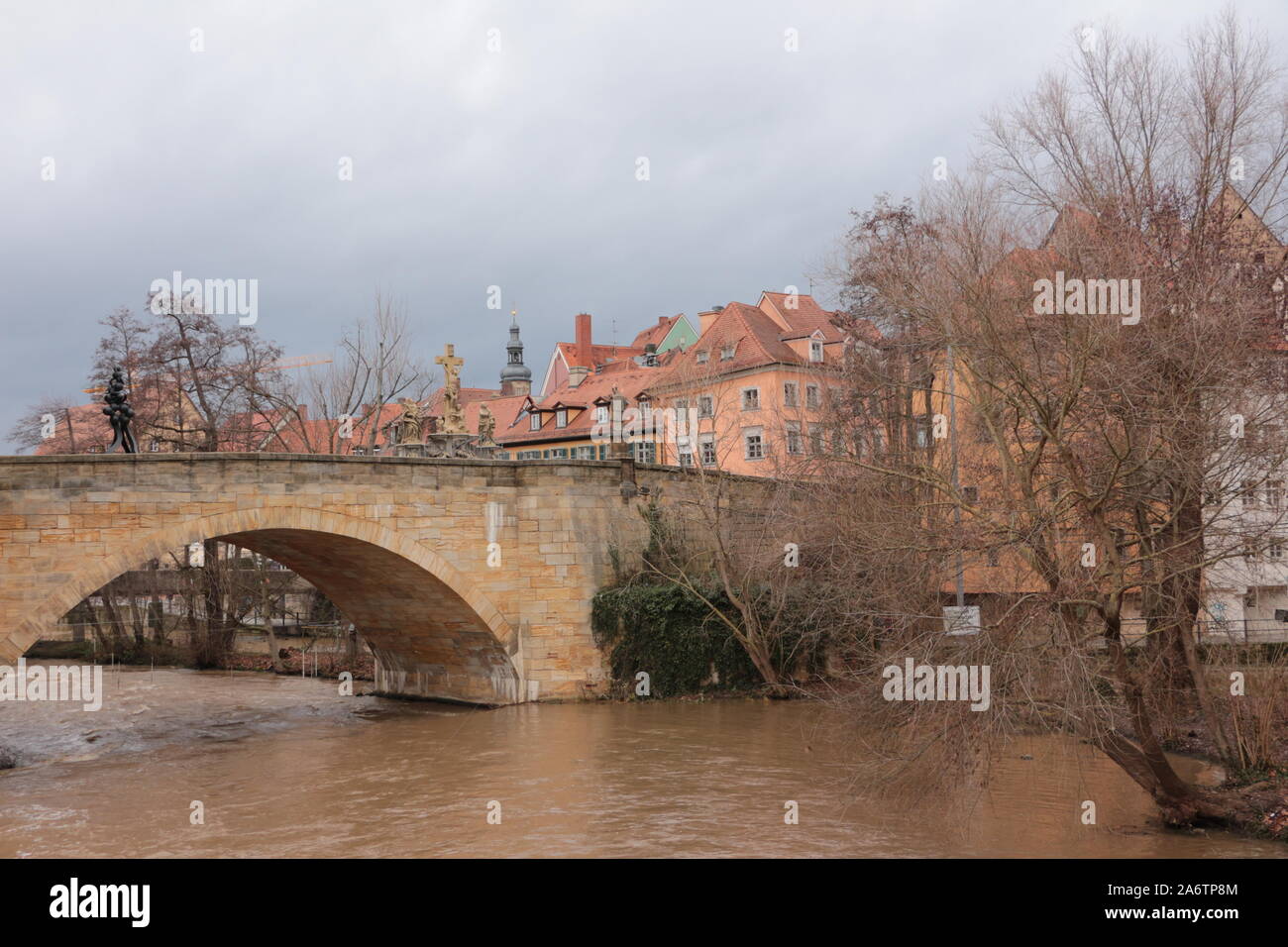 Impressionen aus der historischen Altstadt von Bamberg Stockfoto