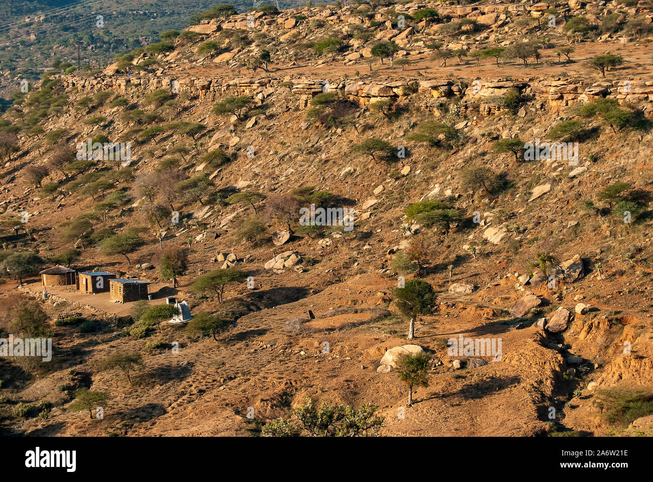 Die Landschaft von KwaZulu Natal in Südafrika Stockfoto
