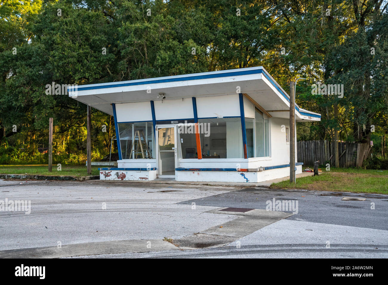 Winzige Retro-Stil Business in einem kleinen North Florida Stadt. Stockfoto