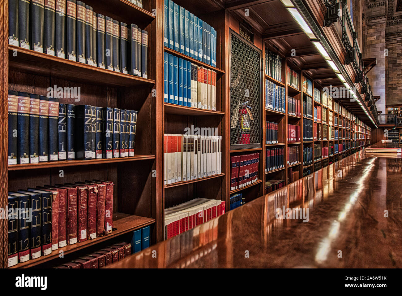 Bücher New York Public Library Stockfoto