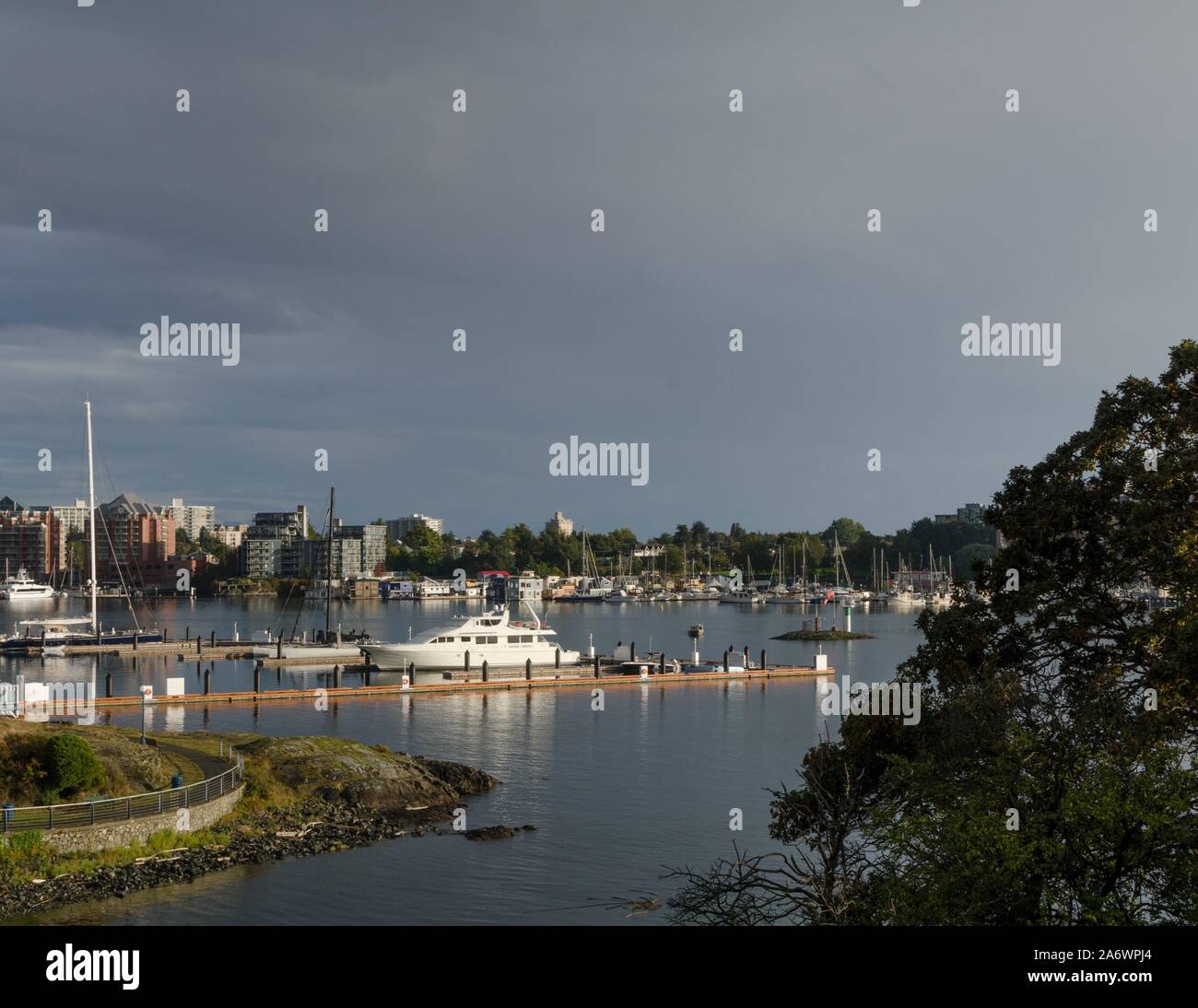 Die neue Marina für Superyachten in Victoria, BC, Kanada Stockfoto