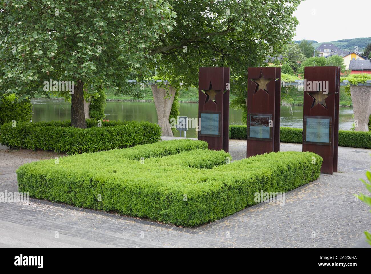 Schengener Übereinkommen Denkmal, Luxemburg Stockfoto