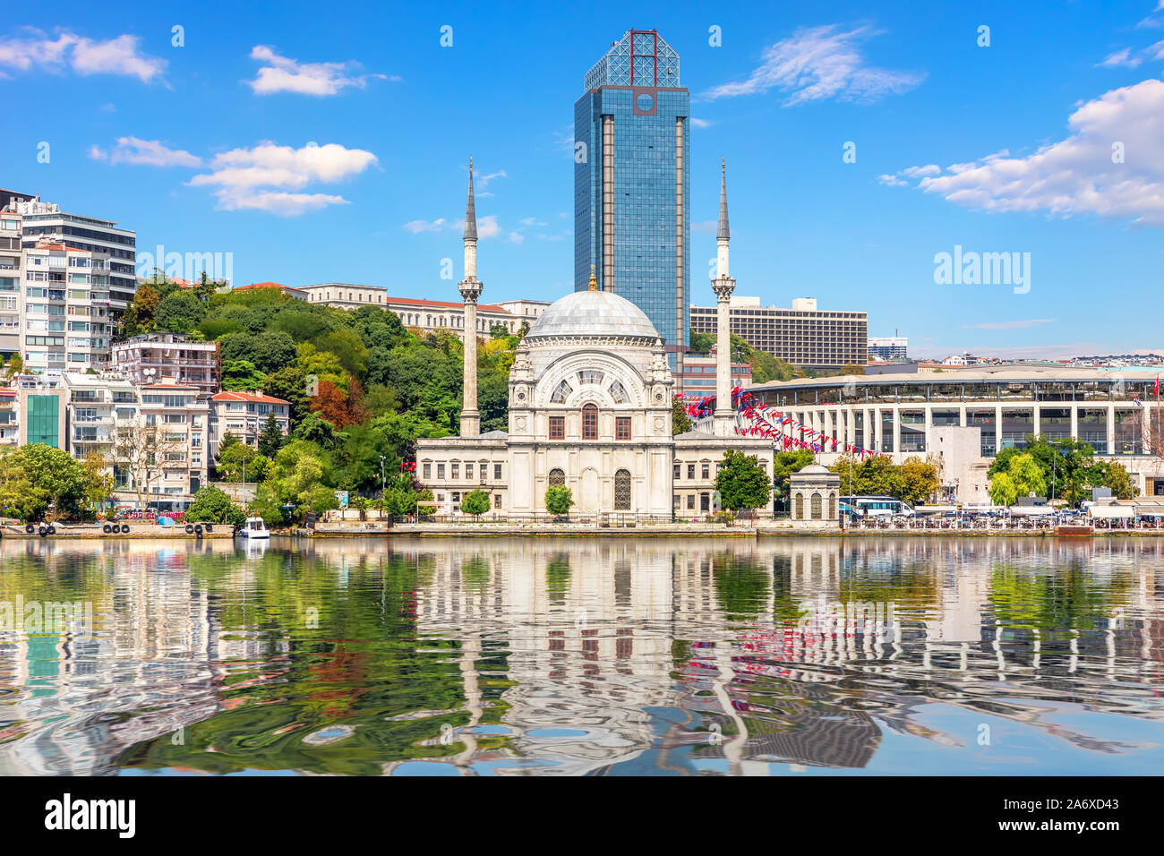 Molla Celebi Moschee in Istanbul, Türkei, Bosporus gerade Stockfoto