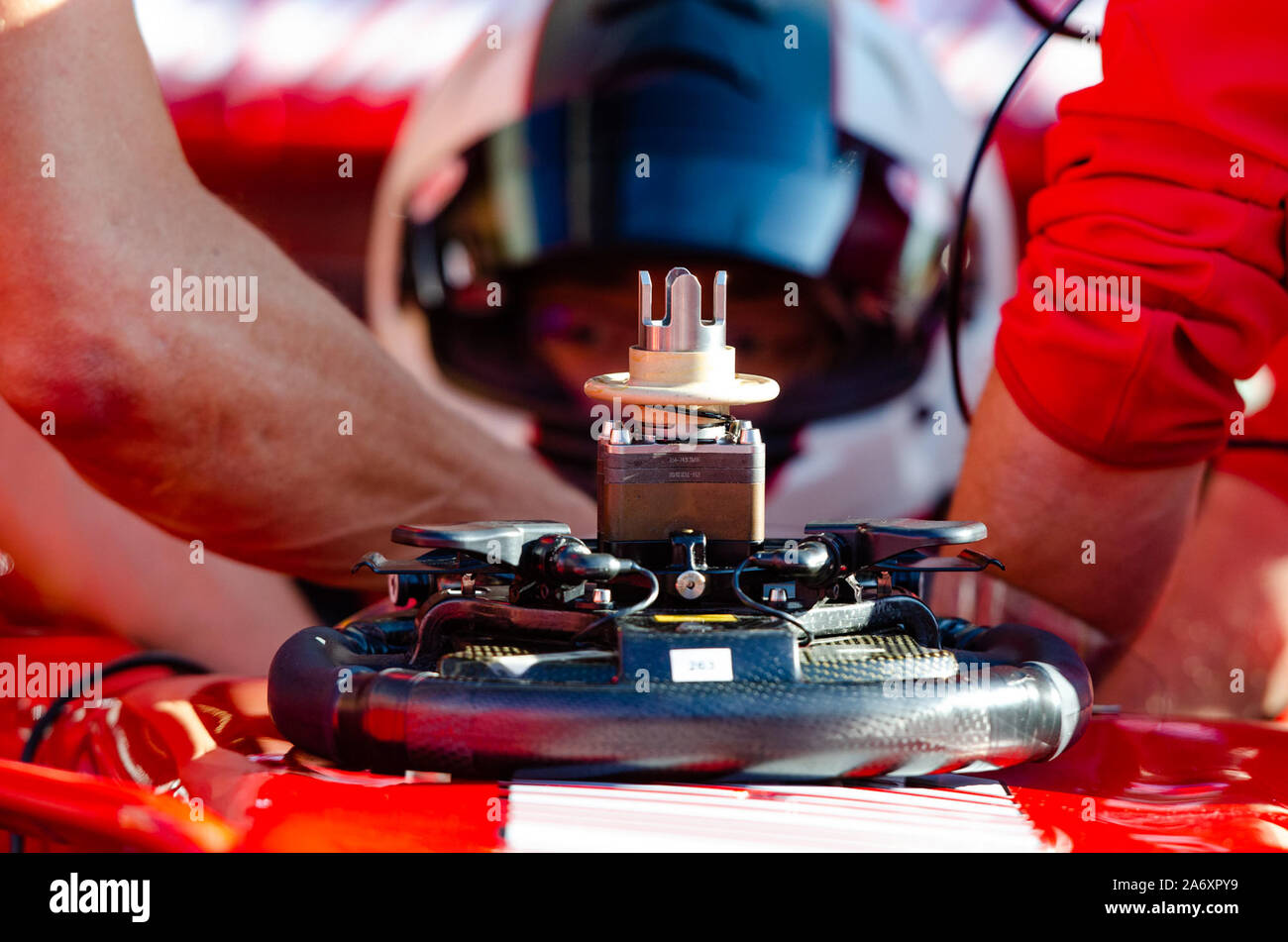 F1 clienti während Ferrari Challenge World Finals - Mugello 2019, Scarperia e San Piero, Italien, 27 Okt 2019, Motoren Ferrari Challenge Cup Stockfoto