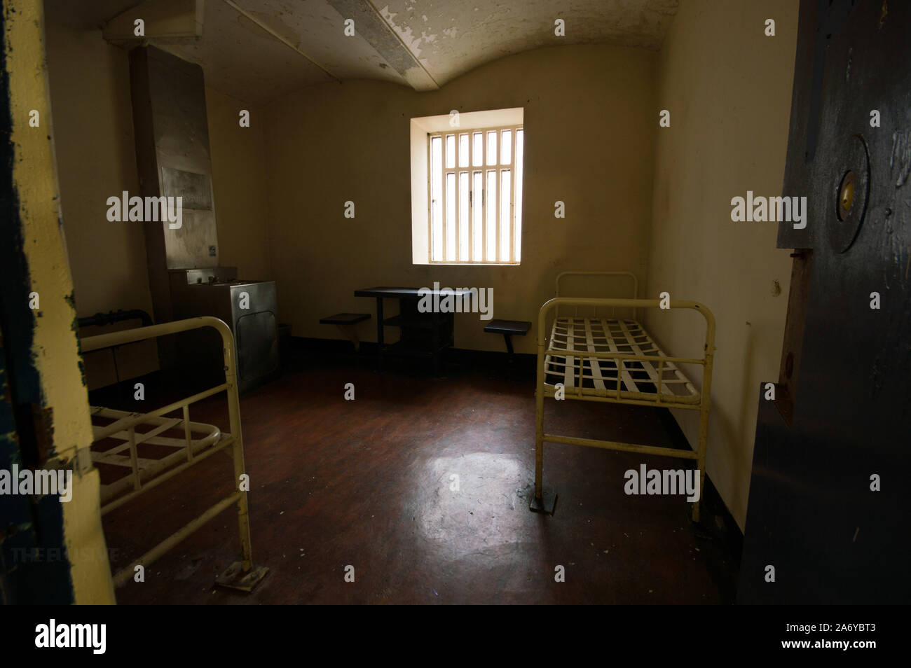 GLOUCESTER: Spärlich. Es gibt wenig Freude innerhalb der Grenzen des Gefängnisses. Schaurige Bilder aus Most Haunted "Gefängnis der britischen wo Serienmörder Fred Wes Stockfoto