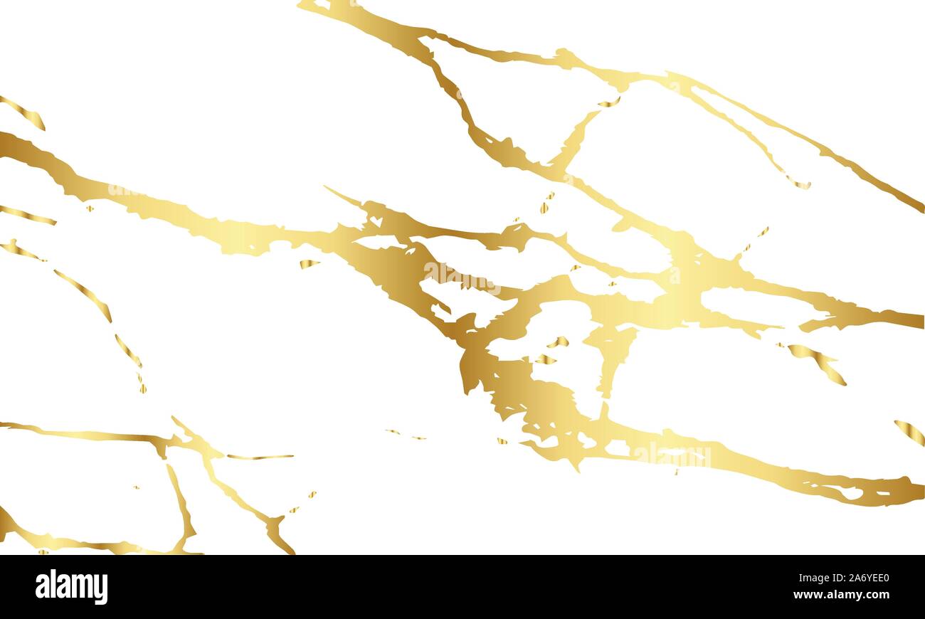 Marmor Textur mit Gold Muster für den Hintergrund Stock Vektor