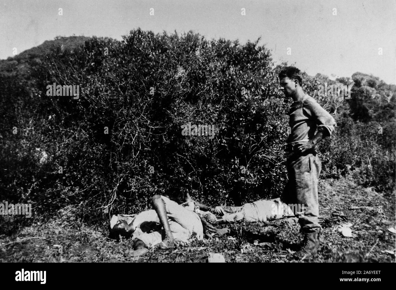 Italienische Soldaten, äthiopische Krieg, 1935-1936 Stockfoto