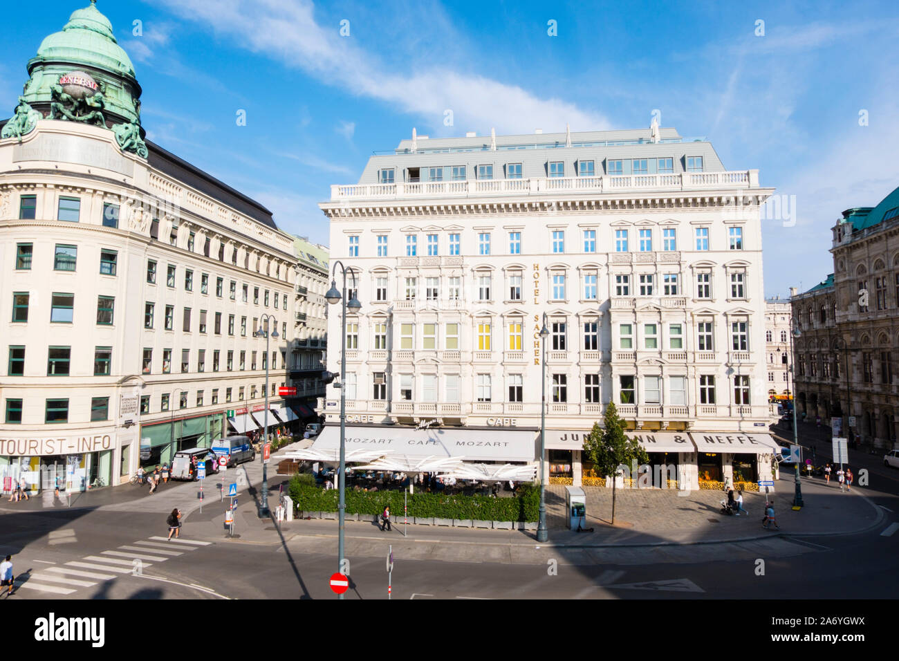 Albertinaplatz, Altstadt, Wien, Österreich Stockfoto