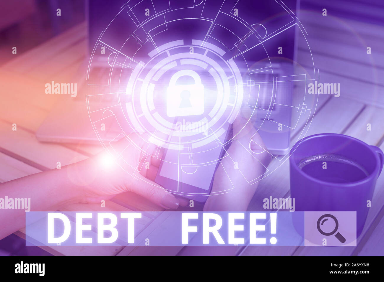 Wort schreiben Text Schuldenfrei. Business foto Präsentation nicht besitzen kein Geld für eine Person oder Unternehmen Bild Foto system network Regelung mo Stockfoto