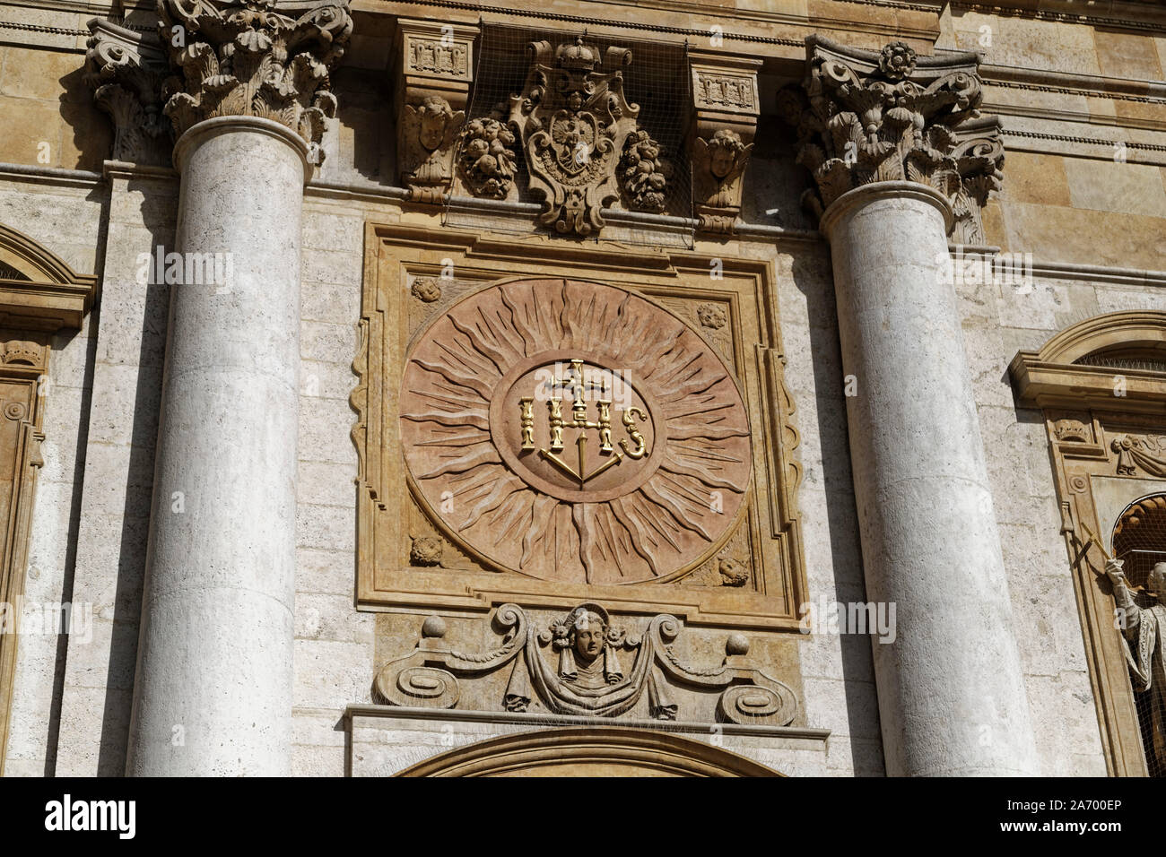 Krakau, Polen. 18 August, 2019. Die barocken Katholischen Polnischen Kirche der Heiligen Peter und Paul (Kosciol sw. Piotr i Pawla) in Krakau, Polen. Stockfoto