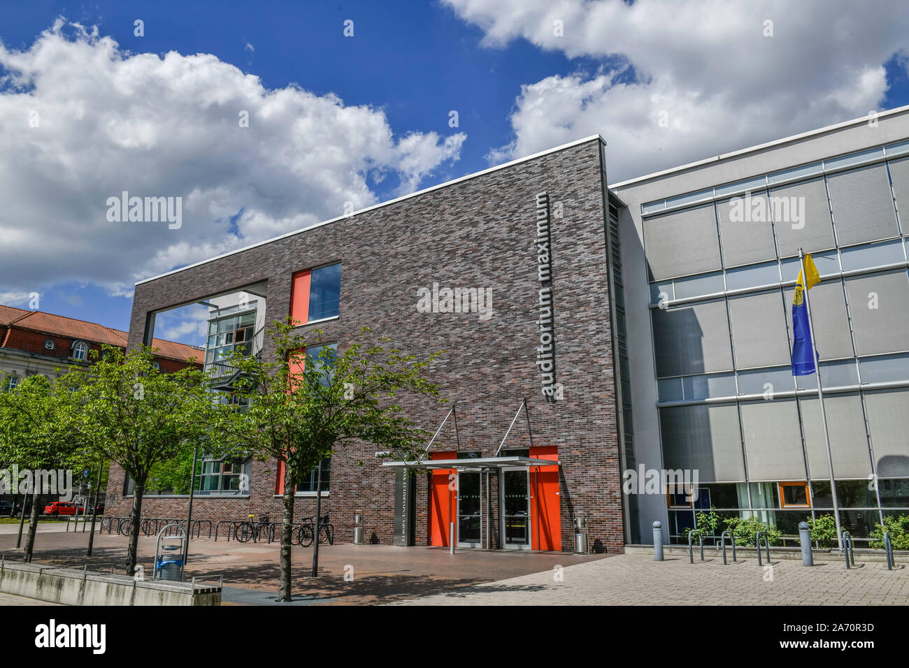 Auditorium Maximum AM, Logenstraße, Frankfurt/Oder, Brandenburg, Deutschland Stockfoto