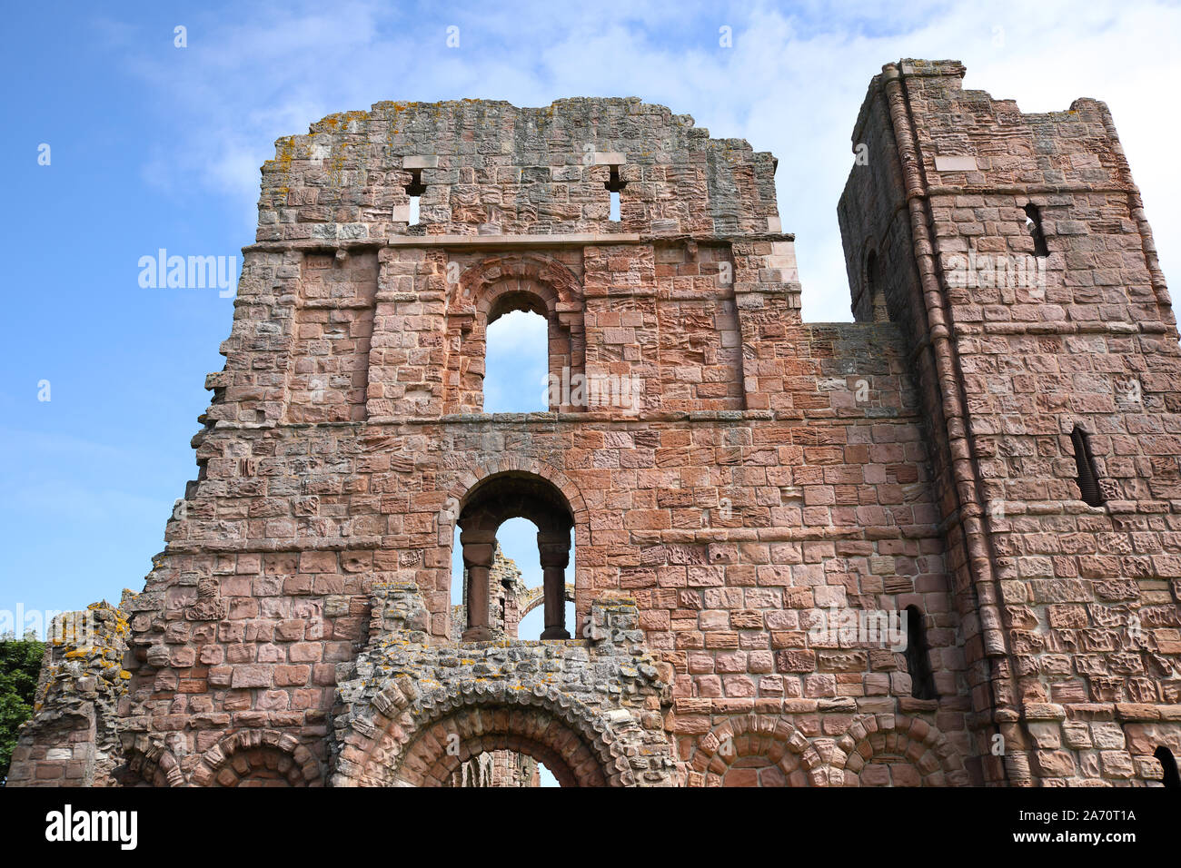 Lindisfarne Priory, die heilige Insel, Northumberland, England, Großbritannien, Vereinigtes Königreich Stockfoto