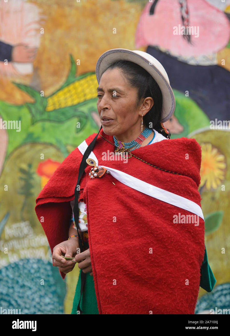 Indigene Hochland, La Moya, Ecuador Stockfoto