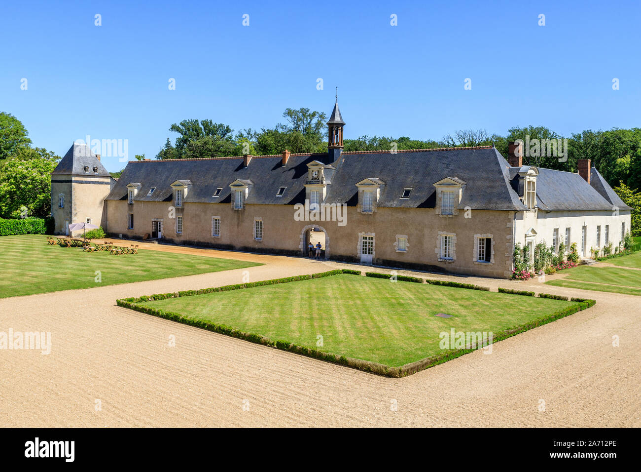 Frankreich, Maine et Loire, Loire-Tal UNESCO Weltkulturerbe, Cellettes, Chateau de Beauregard, Park und Gärten und Orangerien vom 17 centu Stockfoto