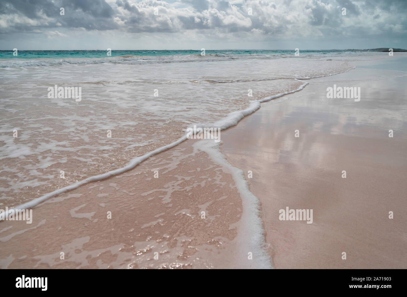 Pink Sands Beach Harbour Island Bahamas Stockfoto