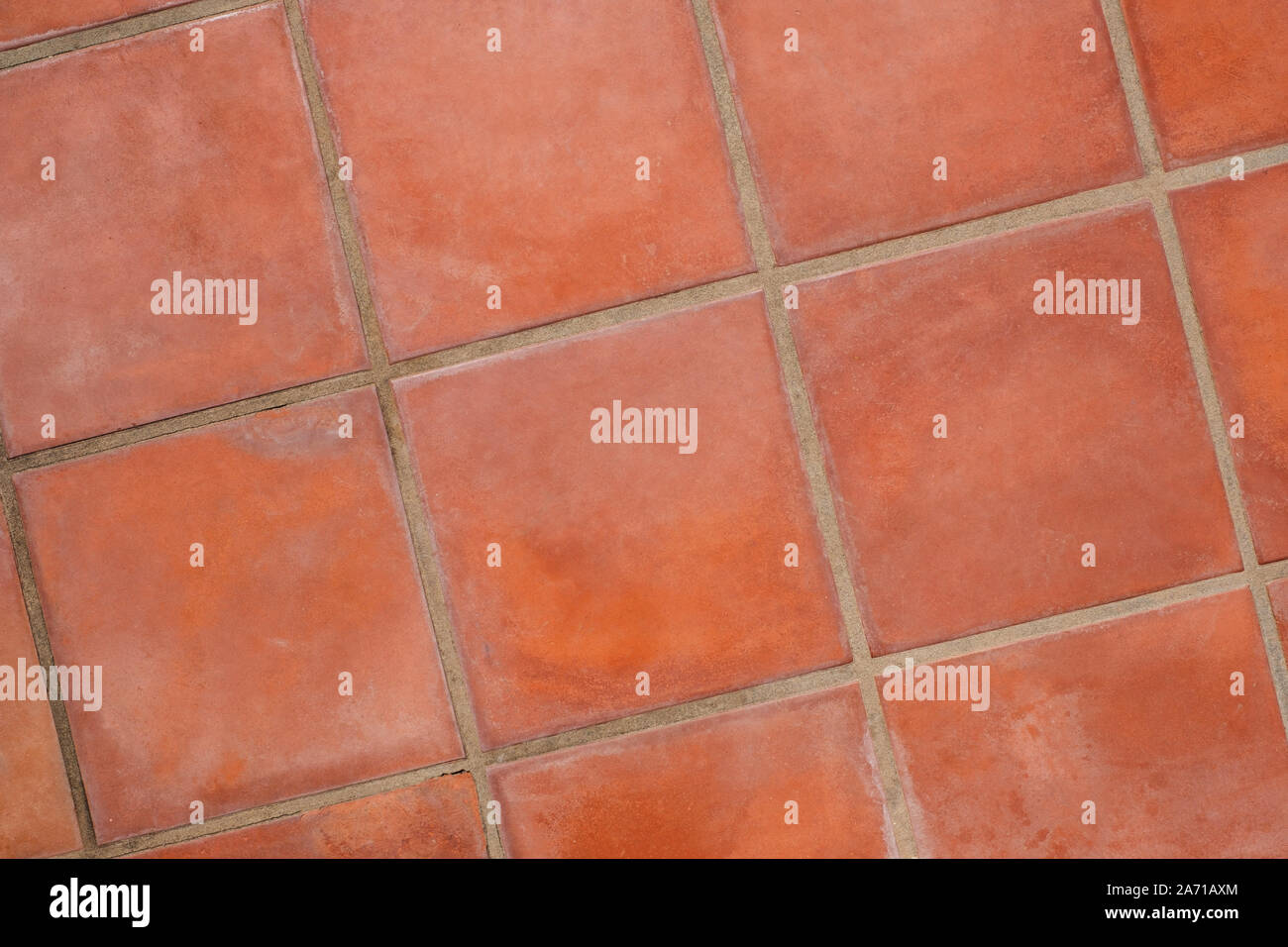 Terrakotta-fliesen Hintergrund - Terracotta Fliesen closeup Stockfoto