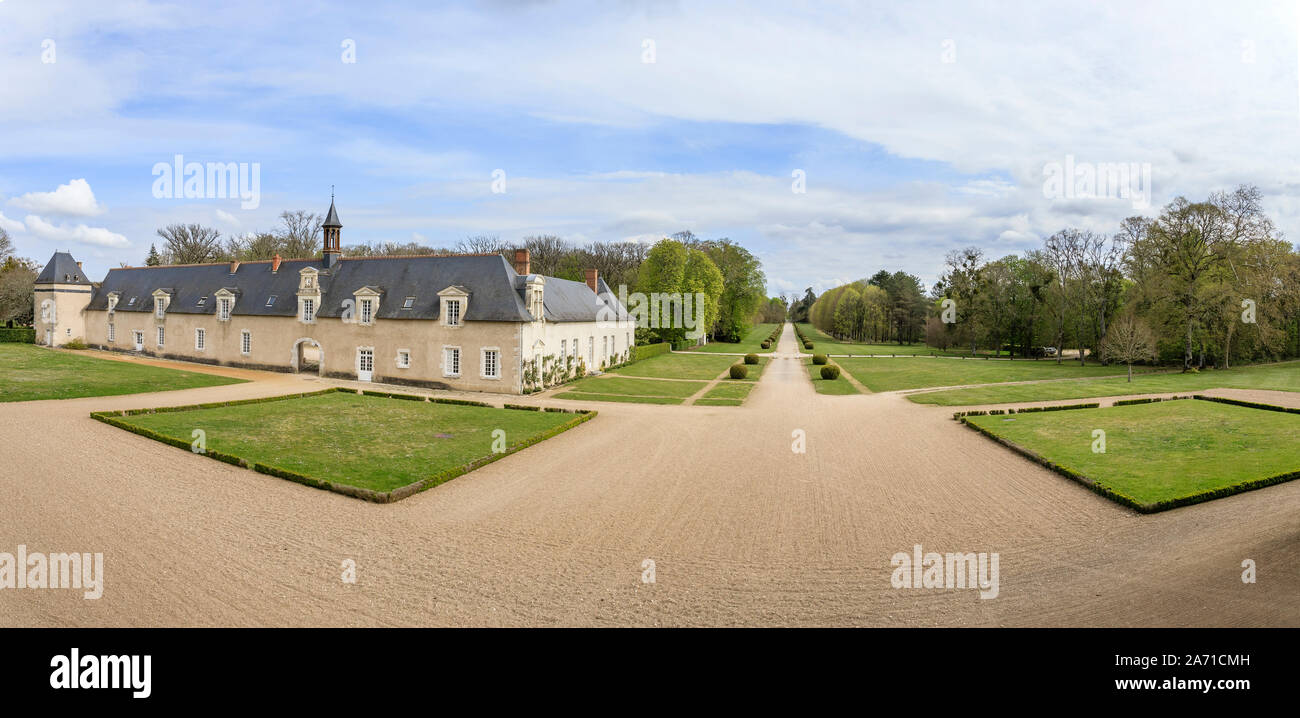 Frankreich, Maine et Loire, Loire-Tal UNESCO Weltkulturerbe, Cellettes, Chateau de Beauregard, Park und Gärten und Orangerien vom 17 centu Stockfoto