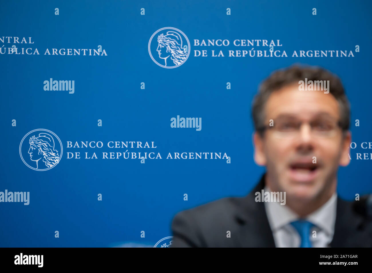 Guido Sandleris Präsident der Zentralbank von Argentinien Stockfoto