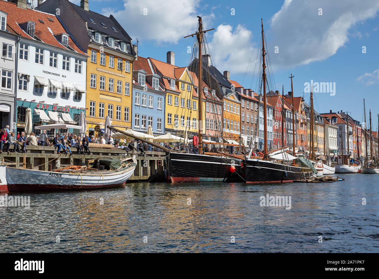 Nyhavn, Kopenhagen reisen Stockfoto