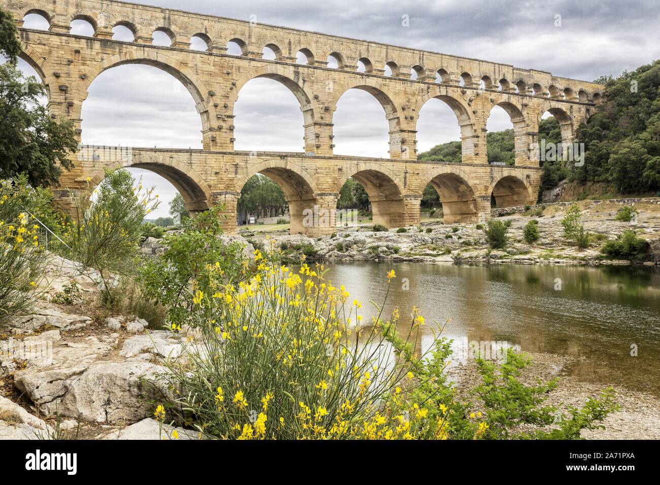 Pont du Gard in Frankreich Stockfoto