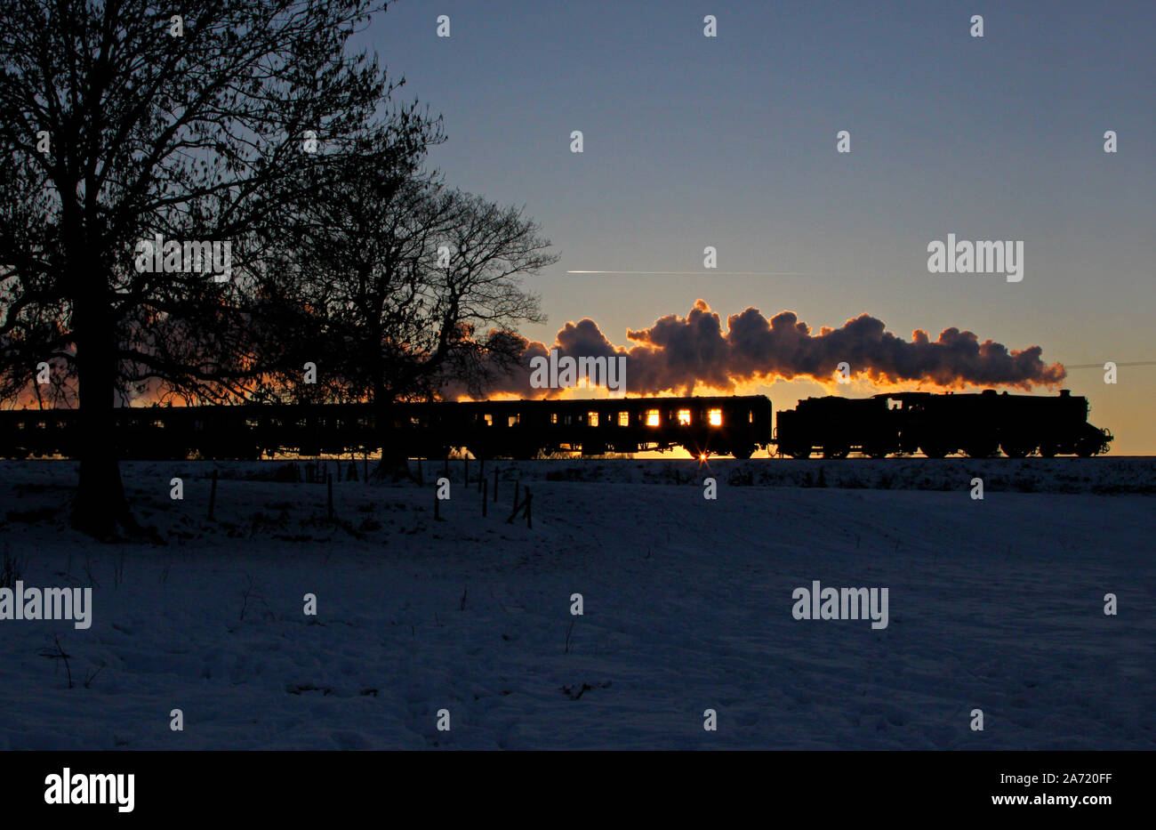 44871 Durchläufe Grate an den ELR mit einer Santa Besonderes. Stockfoto