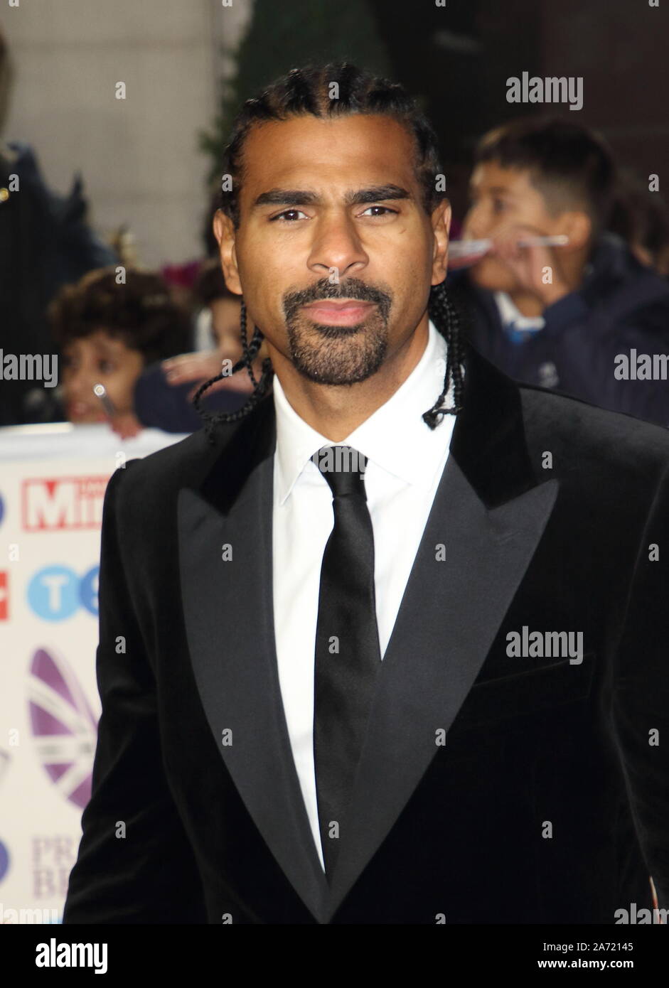 David Haye auf dem roten Teppich an der Daily Mirror Pride of Britain Awards, in Zusammenarbeit mit der TSB, im Grosvenor House Hotel, Park Lane. Stockfoto