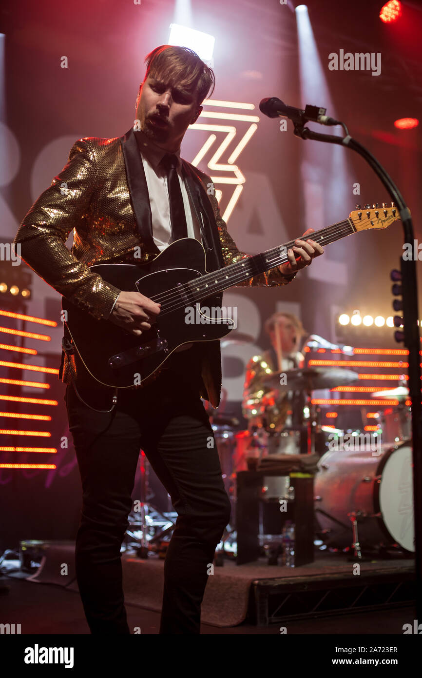 Royal Republic live an der Manchester Academy Oktober 2019 Stockfoto