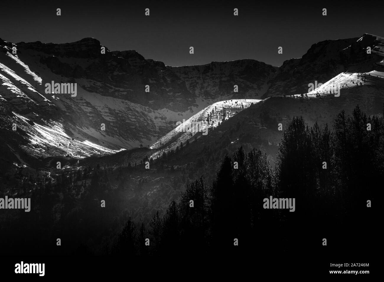Olymp, dem Berg der antiken griechischen Götter, die in der Präfektur Pieria region, zentrale madeconia, Griechenland. Stockfoto