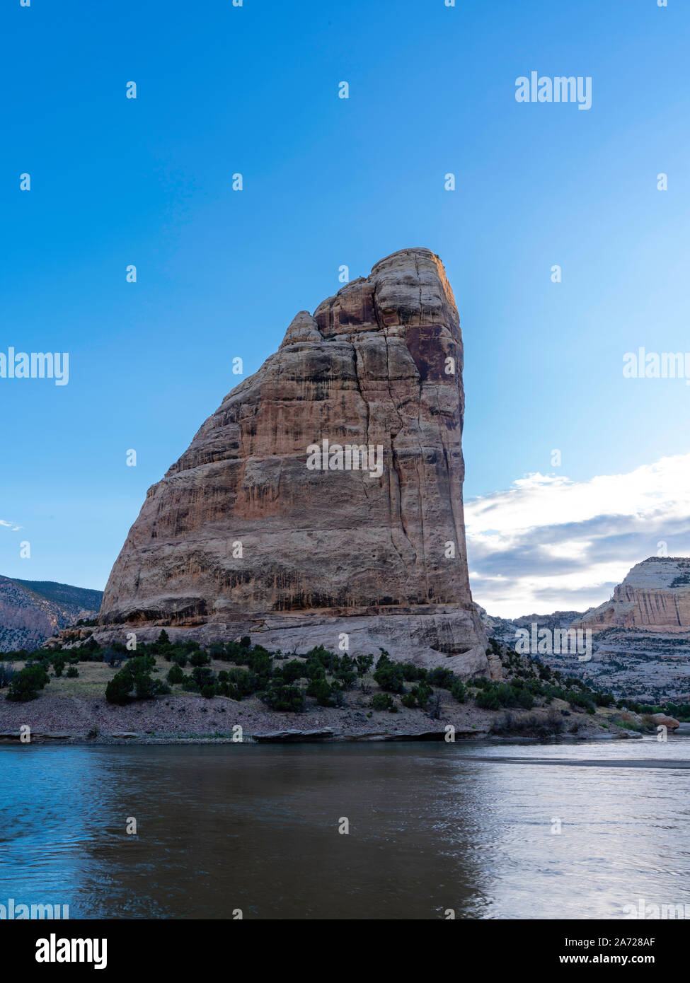 Morgen im Echo Park, Dinosaur National Monument, Colorado, USA. Stockfoto