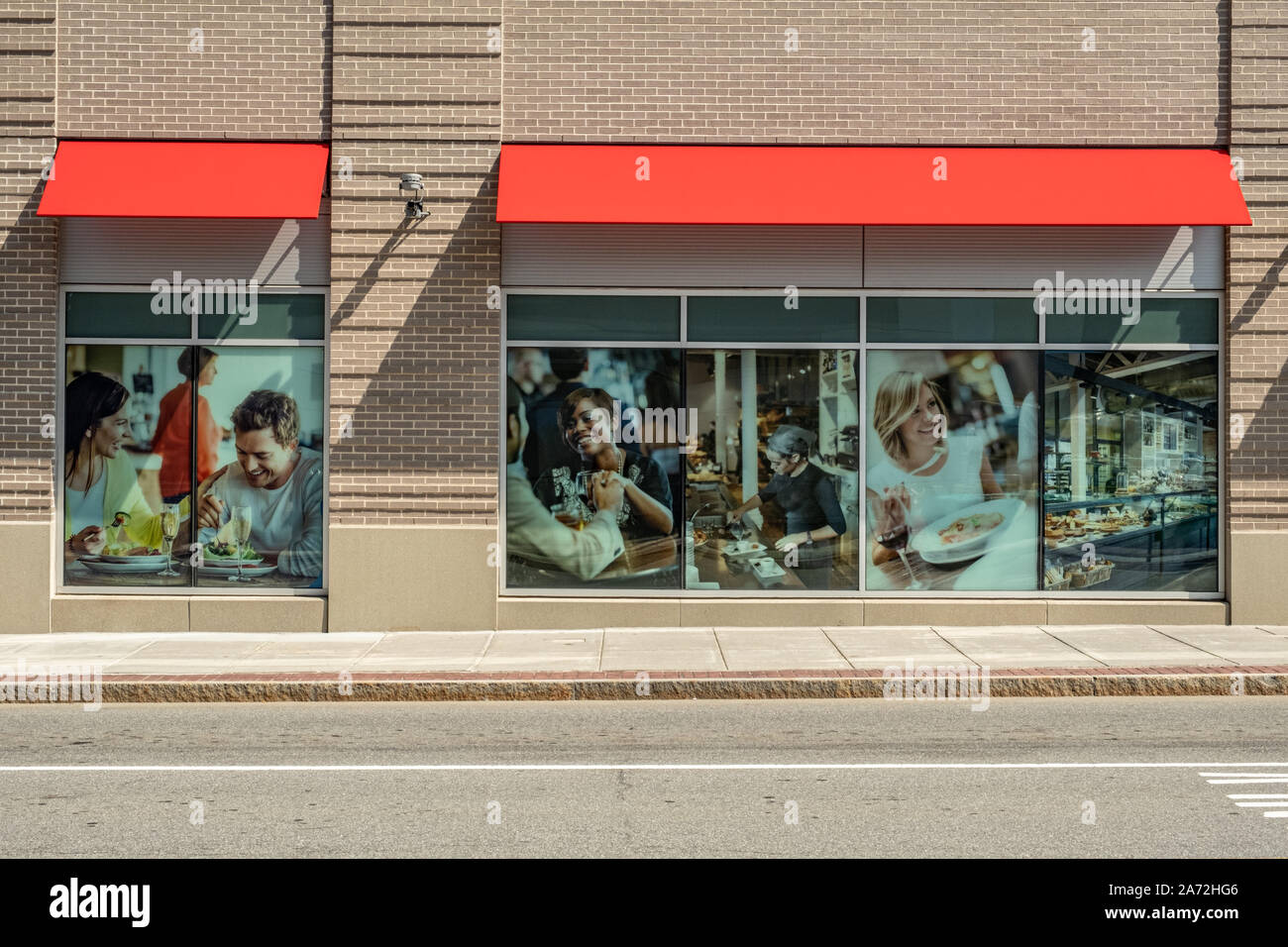 Front Street in Worcester, MA Stockfoto