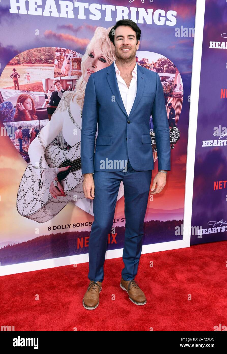 Pigeon Forge, TN, USA. 29 Okt, 2019. Ben Lawson in der Ankunftshalle für die Dolly Parton HEARTSTRINGS Premiere, Showstreet Palace Theater in Dollywood, Pigeon Forge, Tn 29. Oktober 2019. Credit: Derek Sturm/Everett Collection/Alamy leben Nachrichten Stockfoto