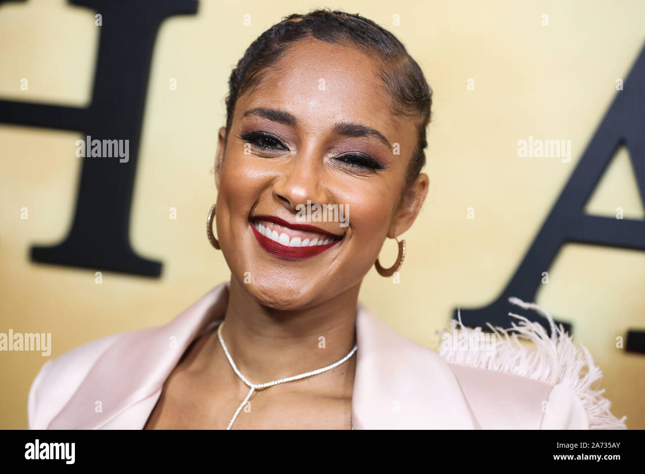 Los Angeles, USA. 29 Okt, 2019. LOS ANGELES, Kalifornien, USA - 29. Oktober: Amanda Seales kommt an der Los Angeles Premiere von Focus Features'' Harriet' im Orpheum Theater am 29. Oktober 2019 in Los Angeles, Kalifornien, USA. (Foto von Xavier Collin/Image Press Agency) Quelle: Bild Presse Agentur/Alamy leben Nachrichten Stockfoto
