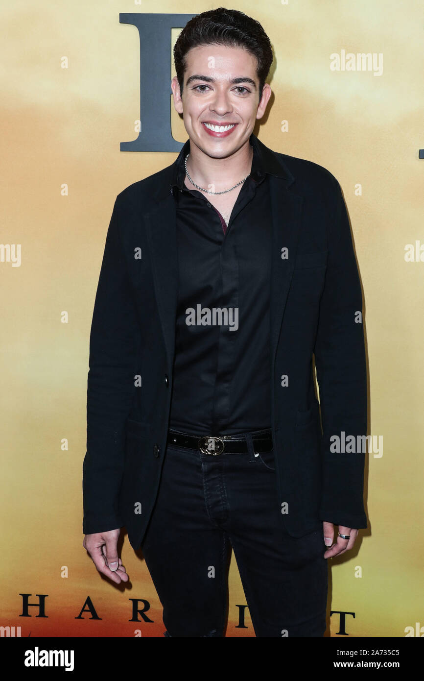 Los Angeles, USA. 29 Okt, 2019. LOS ANGELES, Kalifornien, USA - 29. Oktober: Cody Carrera kommt an der Los Angeles Premiere von Focus Features'' Harriet' im Orpheum Theater am 29. Oktober 2019 in Los Angeles, Kalifornien, USA. (Foto von Xavier Collin/Image Press Agency) Quelle: Bild Presse Agentur/Alamy leben Nachrichten Stockfoto