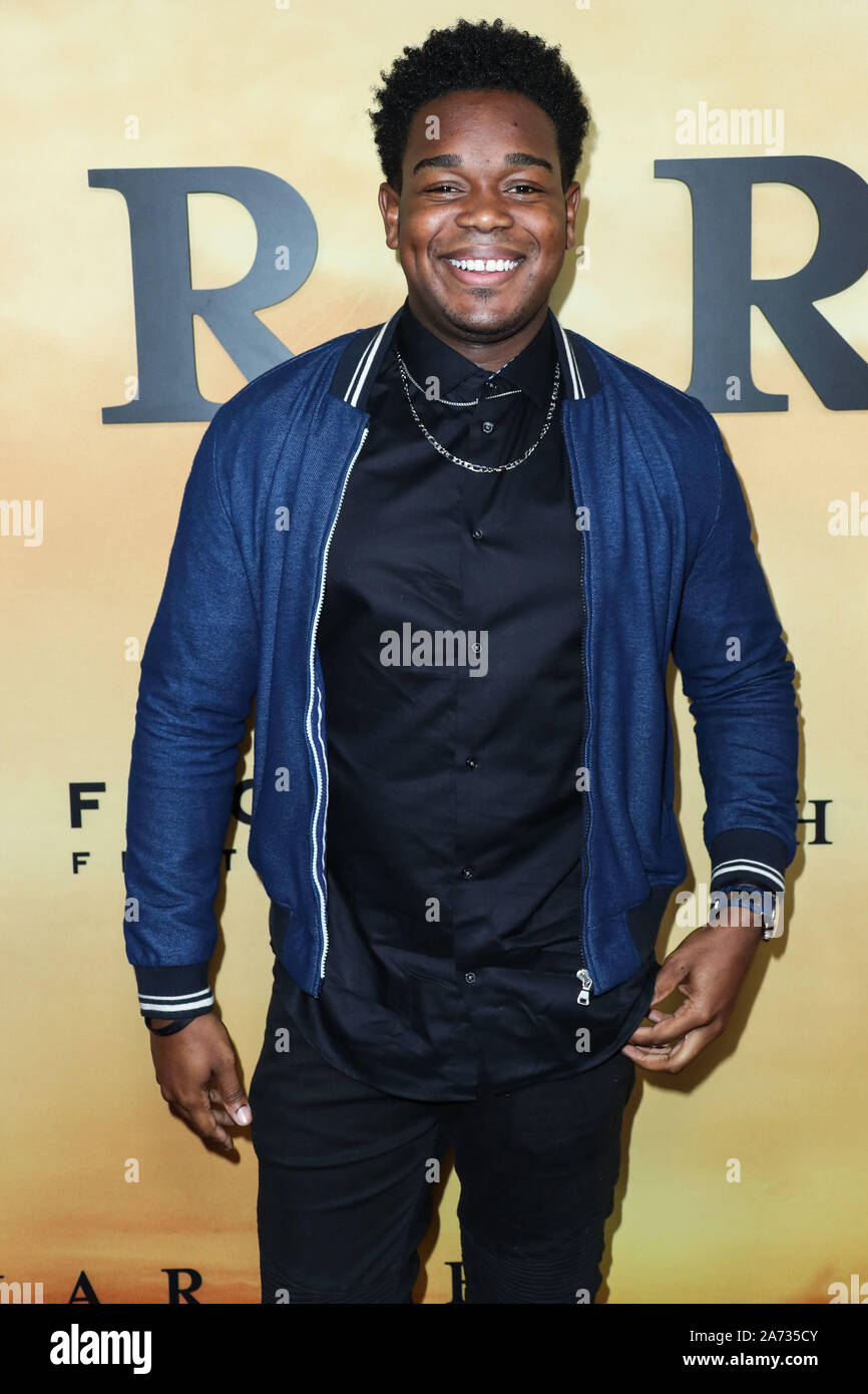 Los Angeles, USA. 29 Okt, 2019. LOS ANGELES, Kalifornien, USA - 29. Oktober: Dexter Darden kommt an der Los Angeles Premiere von Focus Features'' Harriet' im Orpheum Theater am 29. Oktober 2019 in Los Angeles, Kalifornien, USA. (Foto von Xavier Collin/Image Press Agency) Quelle: Bild Presse Agentur/Alamy leben Nachrichten Stockfoto