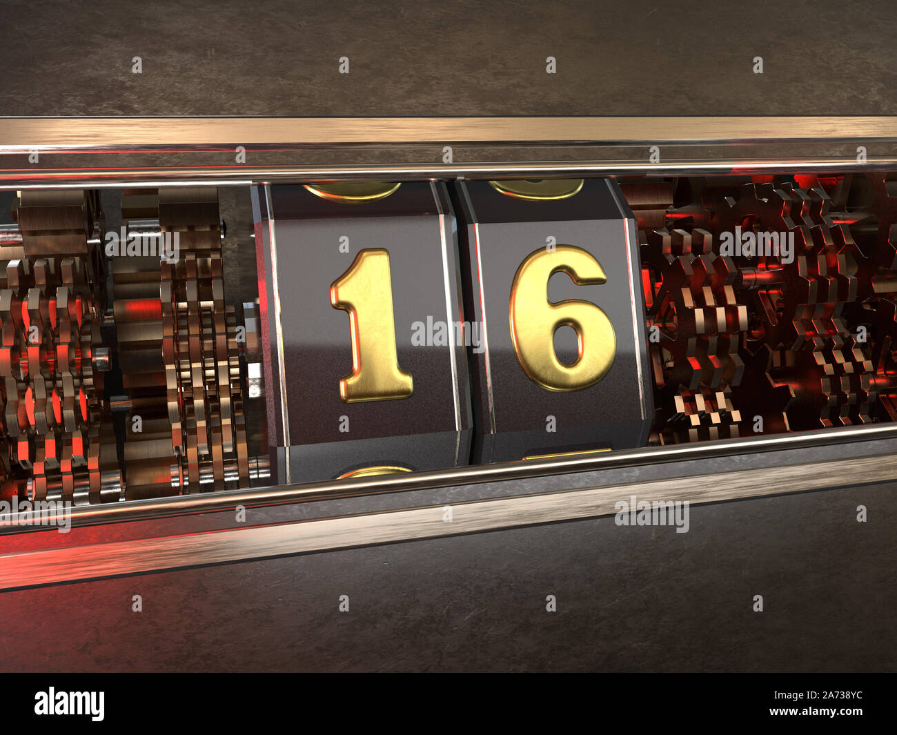 Number Sixteen Stockfotos und bilder Kaufen Alamy