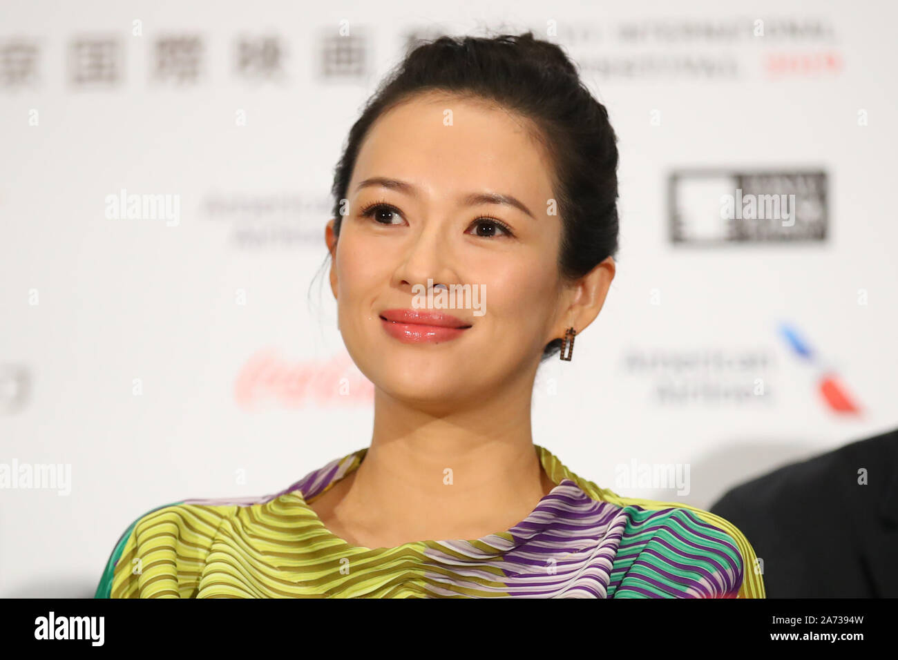 Oktober 29, 2019. 29 Okt, 2019. Zhang Ziyi, 29. Oktober 2019 - Die 32. Tokyo International Film Festival, Jury Pressekonferenz in Tokio, Japan am 29. Oktober 2019. Credit: 2019 TIFF/LBA/Alamy leben Nachrichten Stockfoto