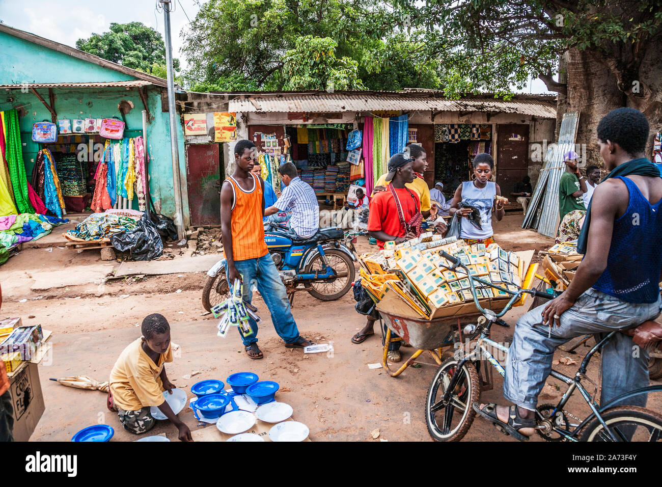 Straße Händler in Banjul in Gambia, Westafrika. Stockfoto