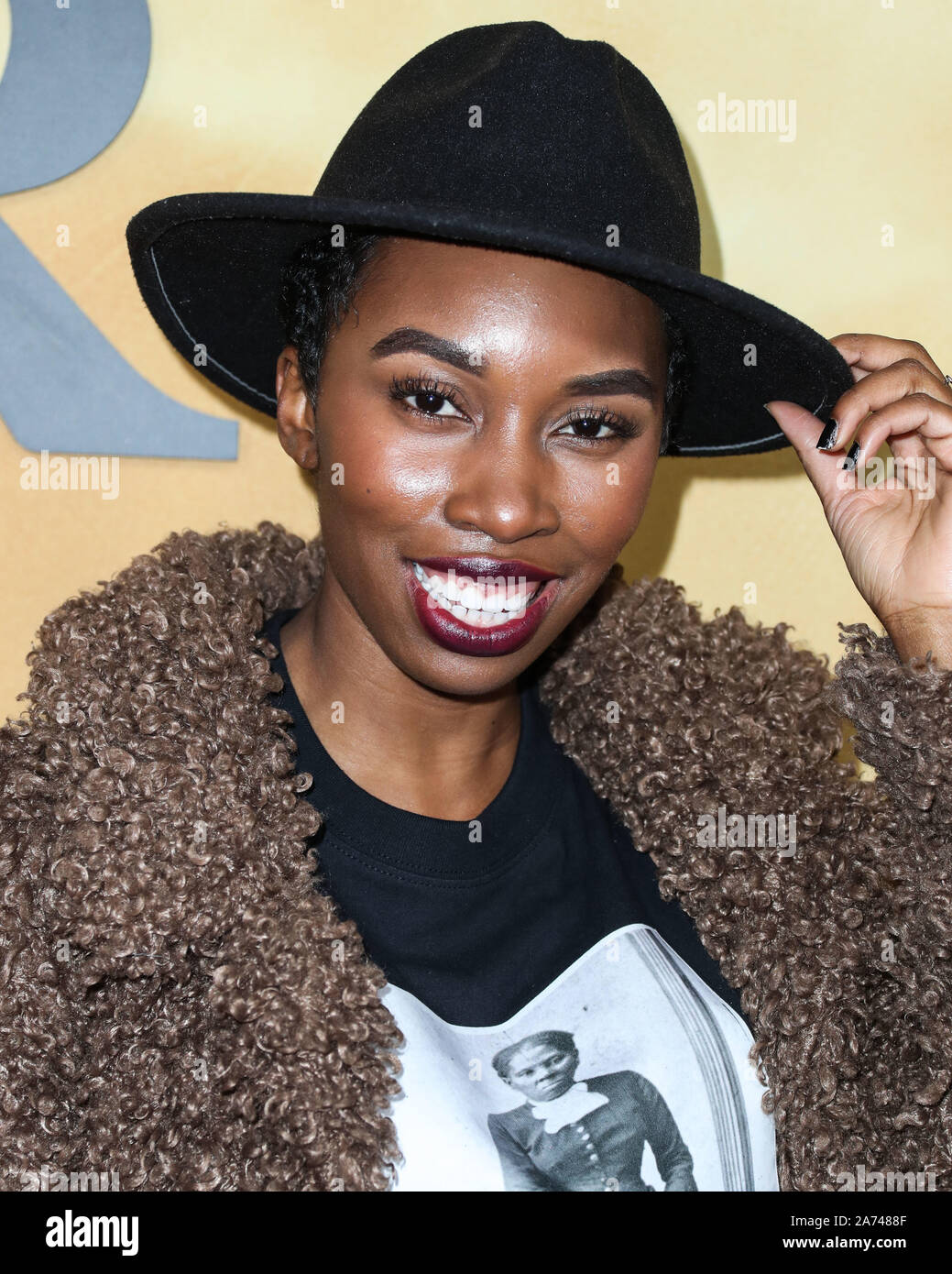 Los Angeles, USA. 29 Okt, 2019. LOS ANGELES, Kalifornien, USA - 29. Oktober: Carrie Bernans kommt an der Los Angeles Premiere von Focus Features'' Harriet' im Orpheum Theater am 29. Oktober 2019 in Los Angeles, Kalifornien, USA. (Foto von Xavier Collin/Image Press Agency) Quelle: Bild Presse Agentur/Alamy leben Nachrichten Stockfoto