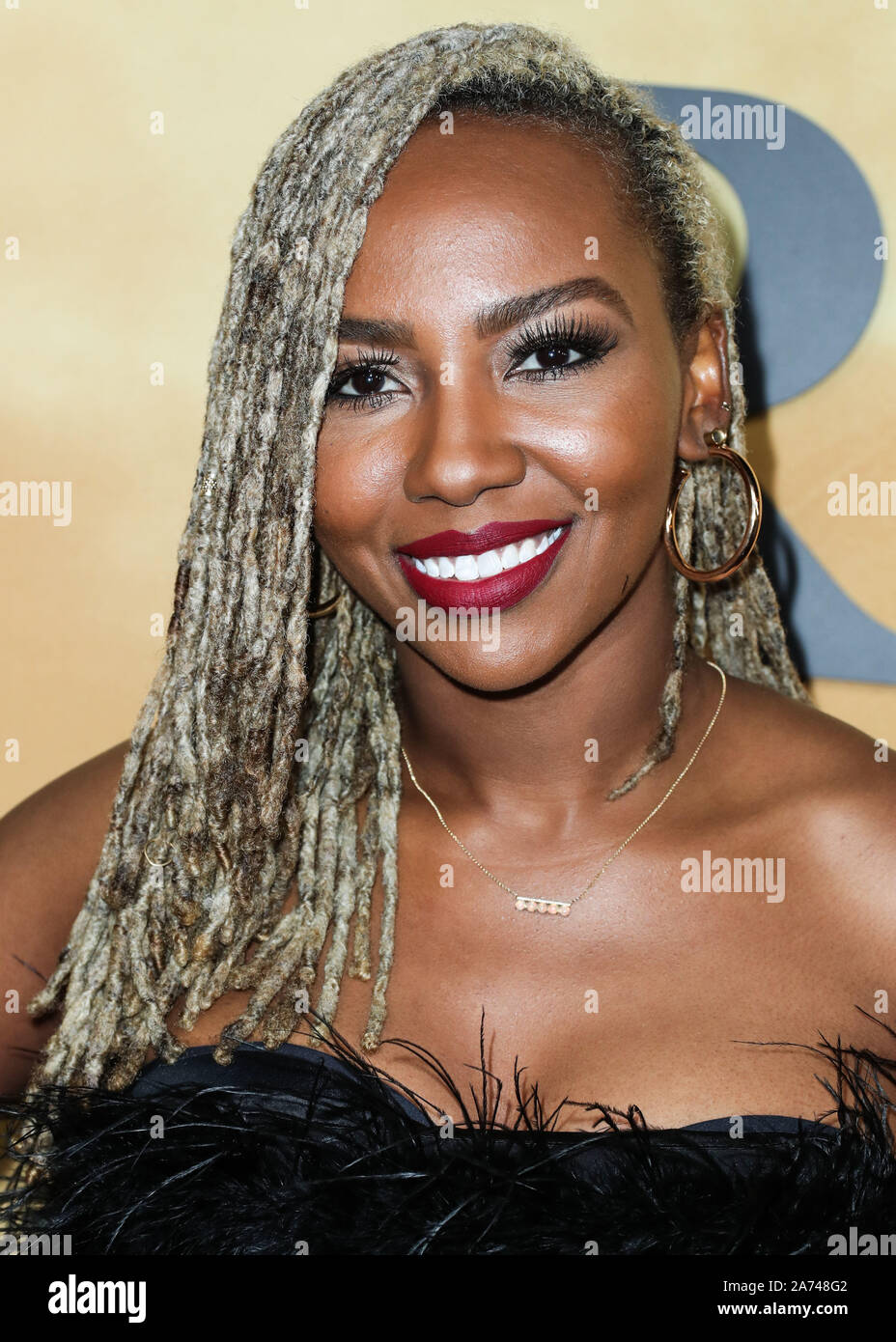 Los Angeles, USA. 29 Okt, 2019. LOS ANGELES, Kalifornien, USA - 29. Oktober: Opal Tometi kommt an der Los Angeles Premiere von Focus Features'' Harriet' im Orpheum Theater am 29. Oktober 2019 in Los Angeles, Kalifornien, USA. (Foto von Xavier Collin/Image Press Agency) Quelle: Bild Presse Agentur/Alamy leben Nachrichten Stockfoto