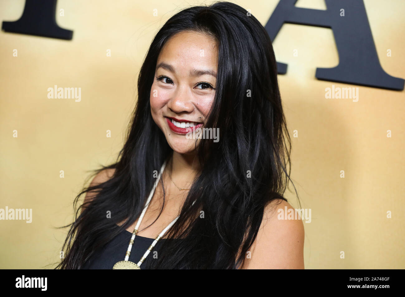 Los Angeles, USA. 29 Okt, 2019. LOS ANGELES, Kalifornien, USA - 29. Oktober: Stephanie Hsu kommt an der Los Angeles Premiere von Focus Features'' Harriet' im Orpheum Theater am 29. Oktober 2019 in Los Angeles, Kalifornien, USA. (Foto von Xavier Collin/Image Press Agency) Quelle: Bild Presse Agentur/Alamy leben Nachrichten Stockfoto