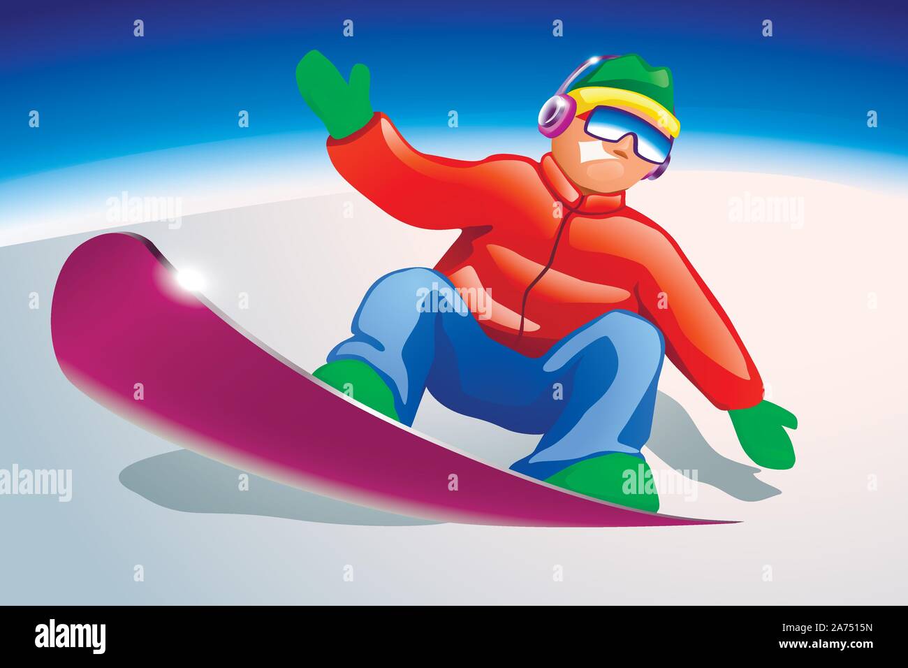 Snowboarder Stock Vektor