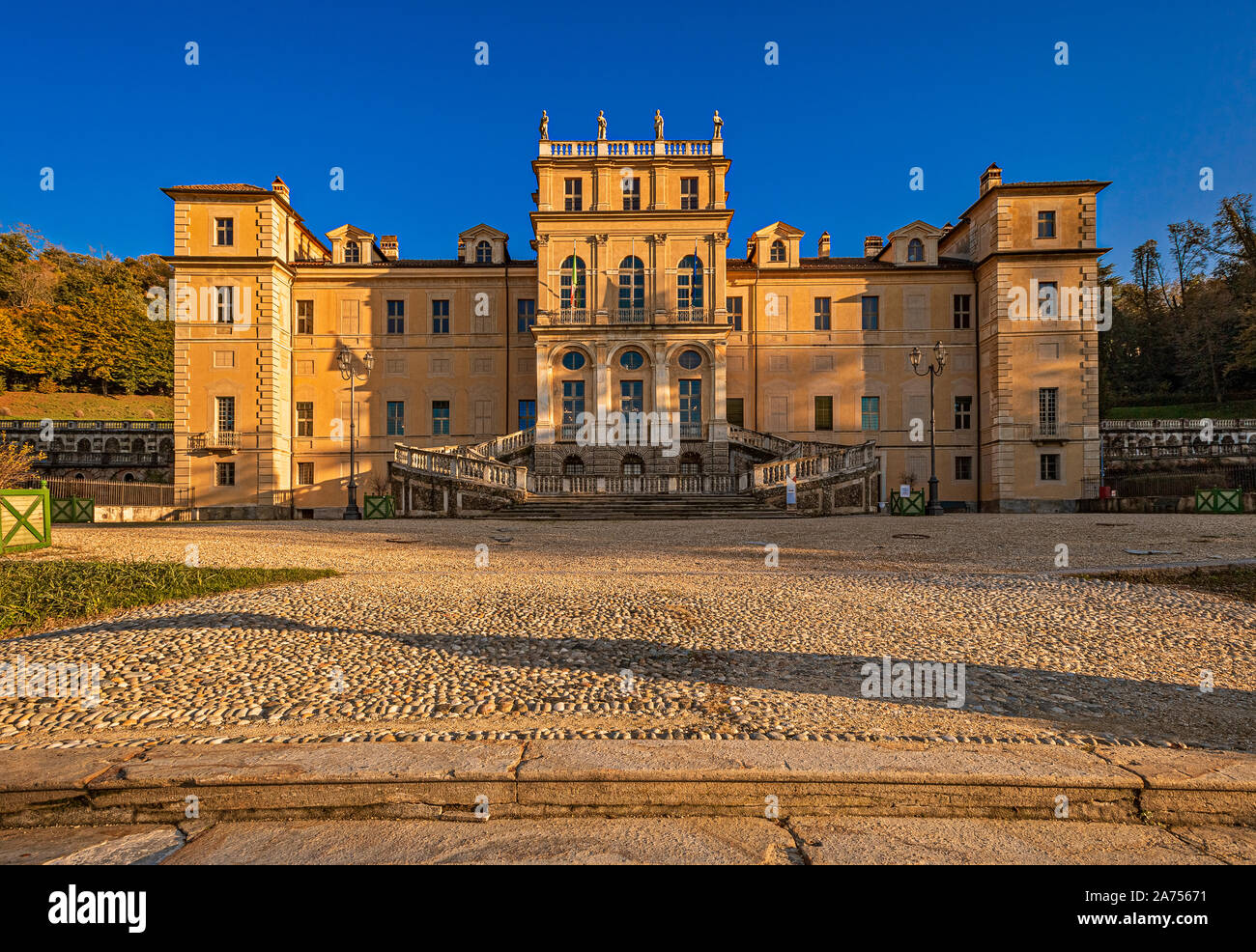 Italien Piemont Turin - Villa della Regina - Fassade Stockfoto