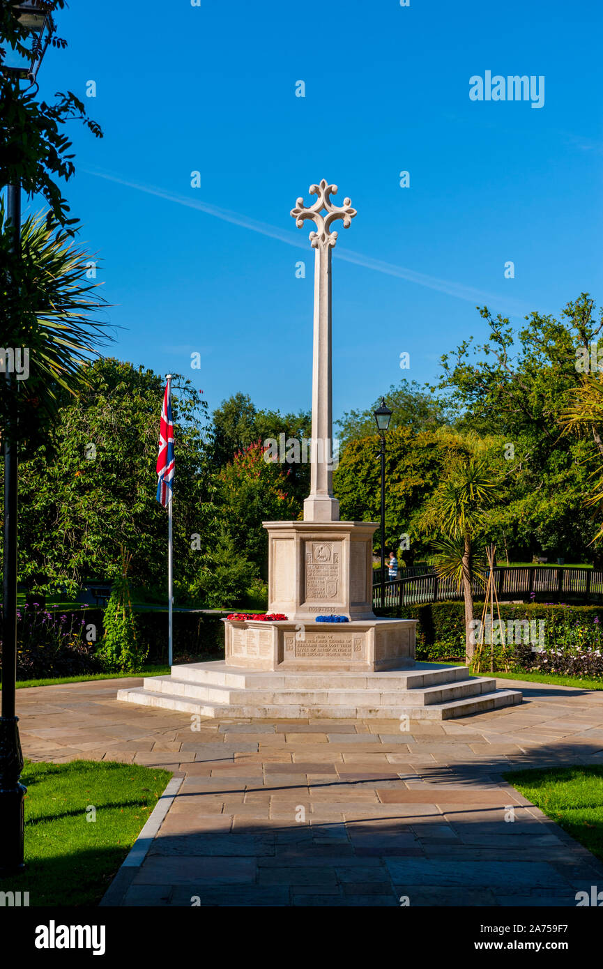 Das Kriegerdenkmal in Gostrey wiesen Farnham Surrey Stockfoto